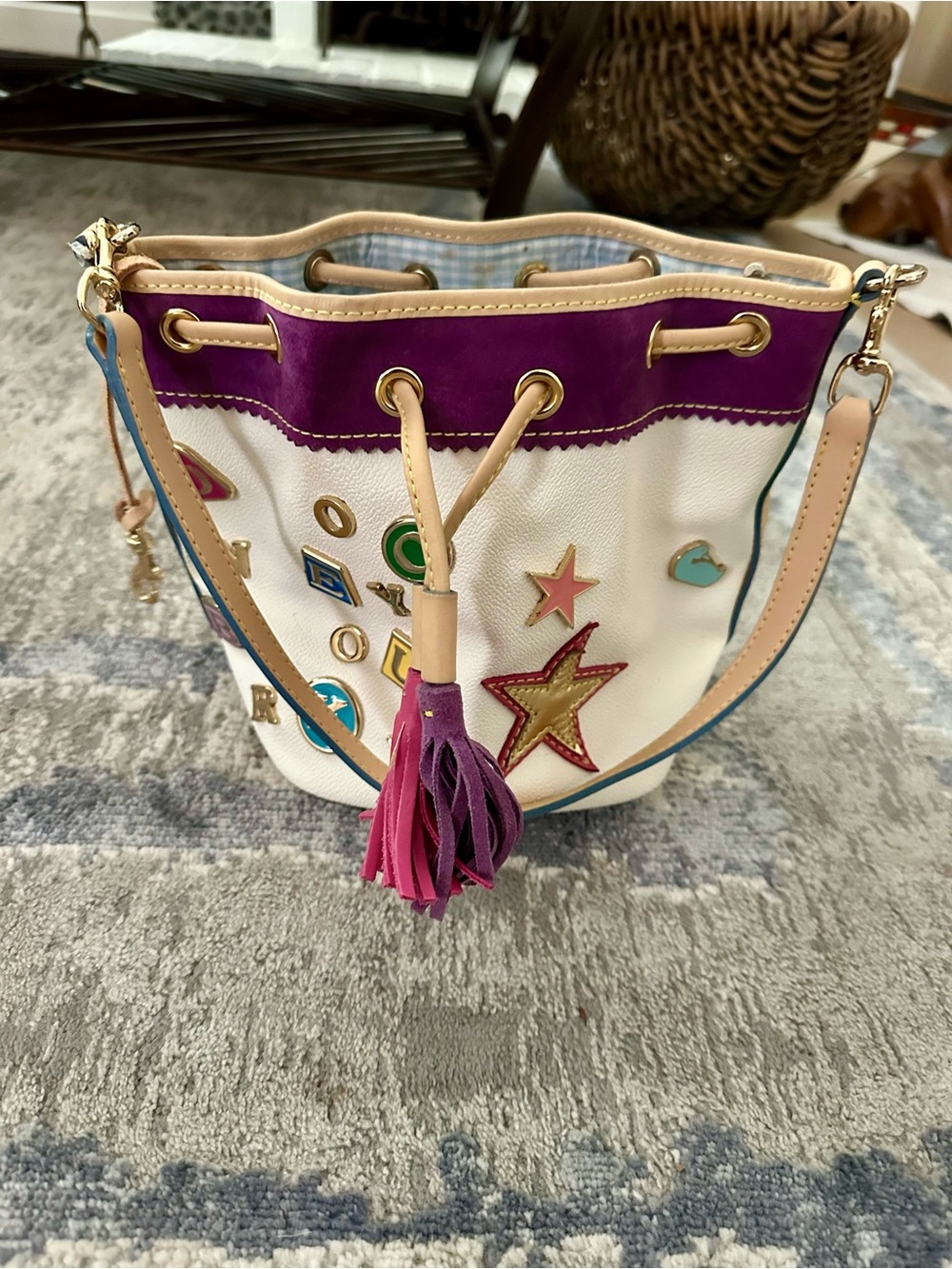 Vintage Dooney & Bourke x Lindsay Lohan Bucket Bag 2004